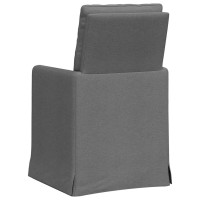 Produktbild för Matstolar 2 pcs Mörkgrå 57 x 67 x 98 cm tyg