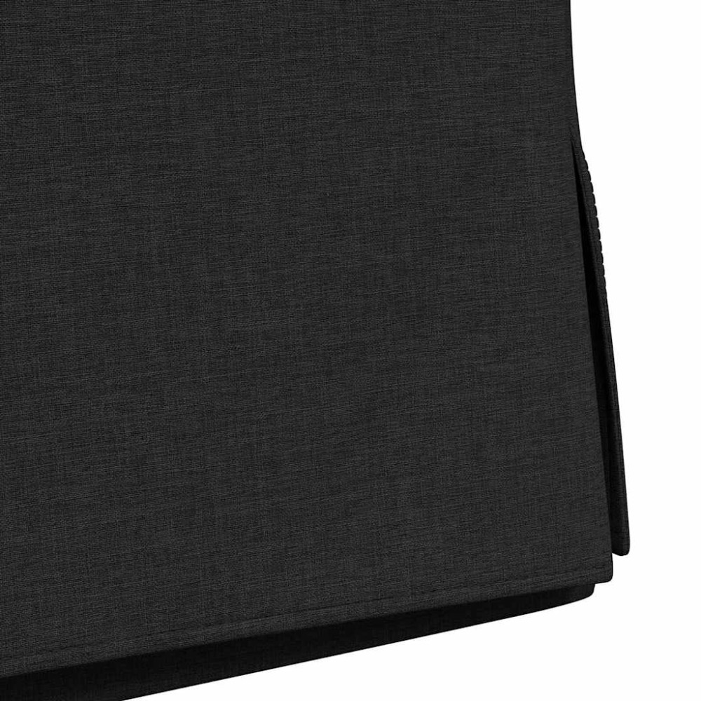 Produktbild för Matstolar 2 pcs Svart 57 x 67 x 98 cm tyg