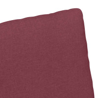 Produktbild för Matstolar 2 pcs Vinröd 57 x 67 x 98 cm tyg