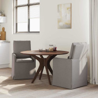 Produktbild för Matstolar 2 pcs Taupe 57 x 67 x 98 cm tyg