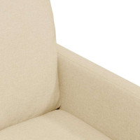 Produktbild för Matstolar 2 pcs Kräm 57 x 67 x 98 cm tyg