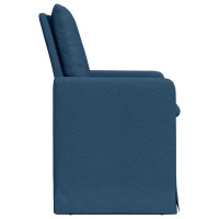 Produktbild för Matstolar 2 pcs Blå 57 x 67 x 98 cm tyg