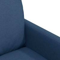 Produktbild för Matstolar 2 pcs Blå 57 x 67 x 98 cm tyg