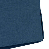 Produktbild för Matstolar 2 pcs Blå 57 x 67 x 98 cm tyg