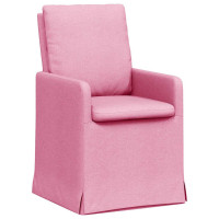 Produktbild för Matstolar 2 pcs Rosa 57 x 67 x 98 cm tyg