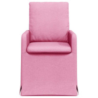 Produktbild för Matstolar 2 pcs Rosa 57 x 67 x 98 cm tyg