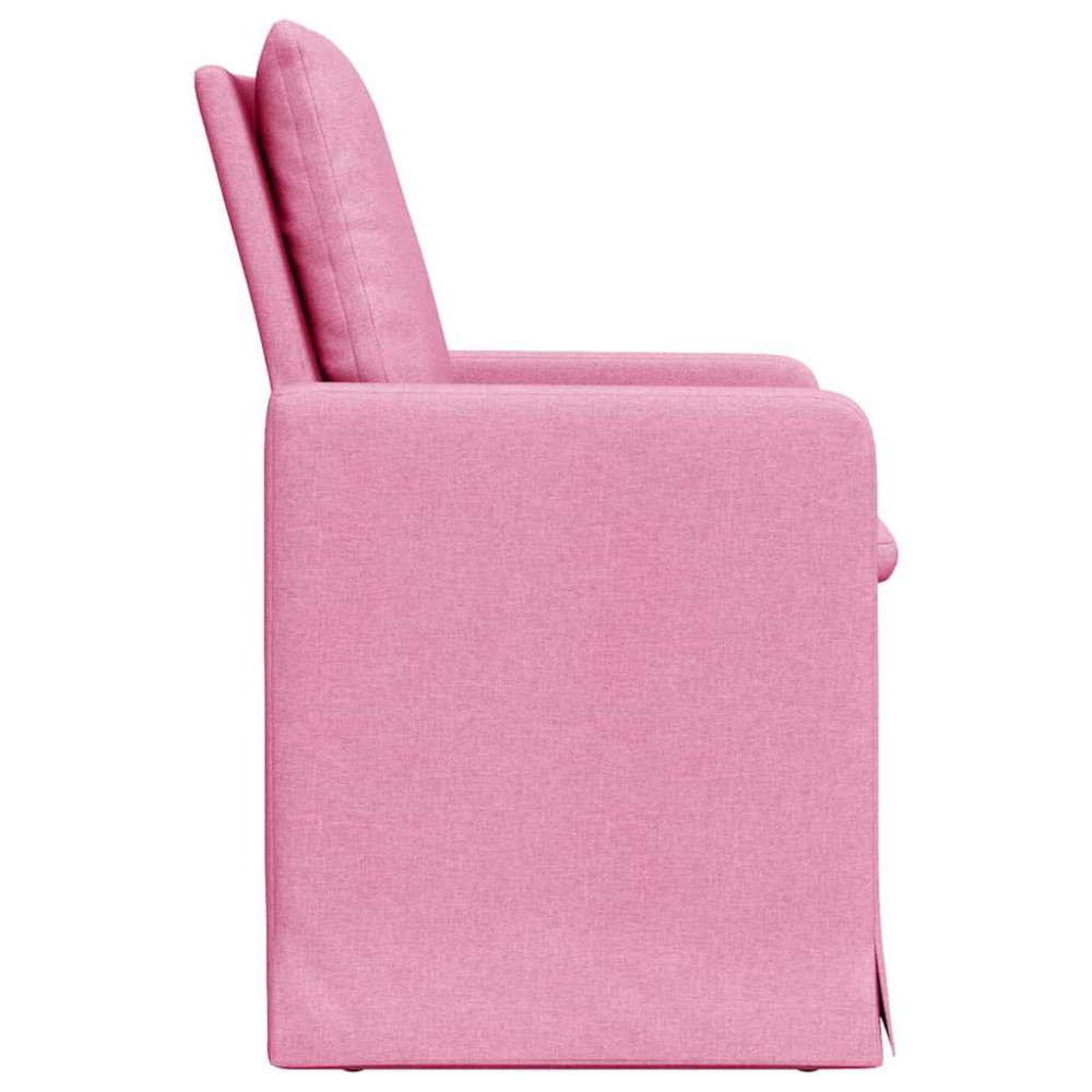Produktbild för Matstolar 2 pcs Rosa 57 x 67 x 98 cm tyg