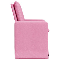 Produktbild för Matstolar 2 pcs Rosa 57 x 67 x 98 cm tyg