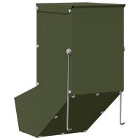 Produktbild för Kaninsmatare Olivgrön 12,5 x 26 x 28,5 cm Kallvalsat Stål