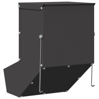 Produktbild för Kaninsmatare Svart 17,5 x 26 x 28,5 cm Kallvalsat Stål