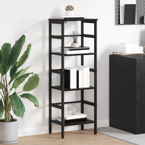 vidaXL Hyllsystem Svart Ek 40 x 29,5 x 115 cm Konstruerat trä
