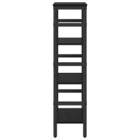 Produktbild för Hyllsystem Svart Ek 40 x 29,5 x 115 cm Konstruerat trä