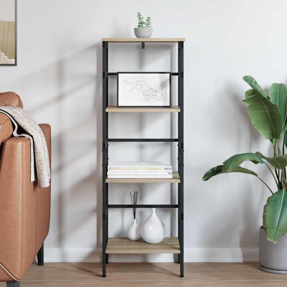 Produktbild för Hyllsystem Sonoma-ek 40 x 29,5 x 115 cm Konstruerat trä