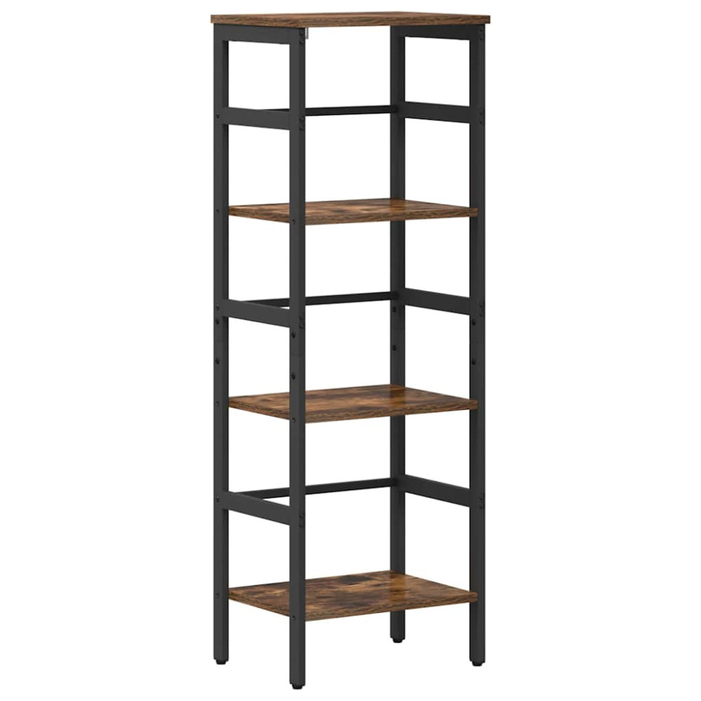 Produktbild för Hyllsystem Rökt ek 40 x 29,5 x 115 cm Konstruerat trä