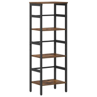 Produktbild för Hyllsystem Rökt ek 40 x 29,5 x 115 cm Konstruerat trä