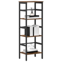 Produktbild för Hyllsystem Rökt ek 40 x 29,5 x 115 cm Konstruerat trä