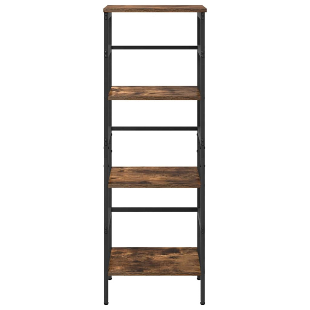 Produktbild för Hyllsystem Rökt ek 40 x 29,5 x 115 cm Konstruerat trä