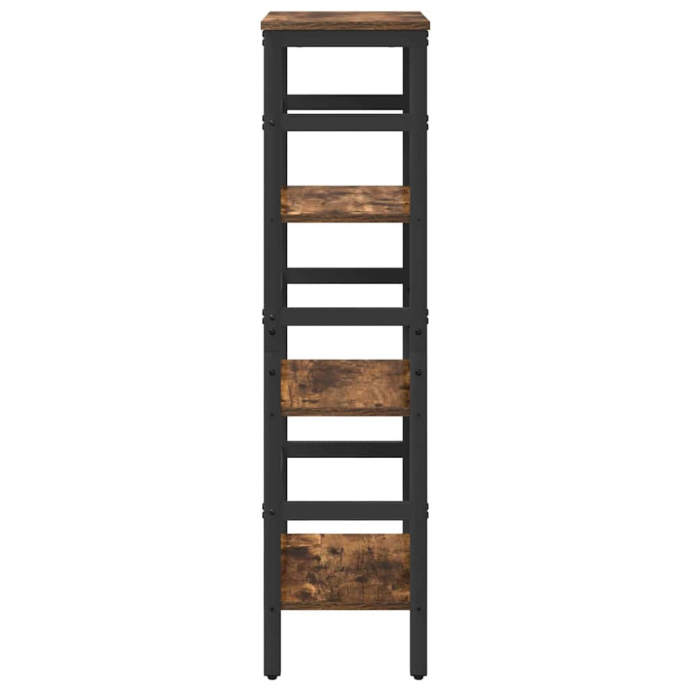 Produktbild för Hyllsystem Rökt ek 40 x 29,5 x 115 cm Konstruerat trä