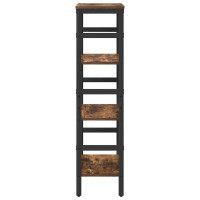 Produktbild för Hyllsystem Rökt ek 40 x 29,5 x 115 cm Konstruerat trä