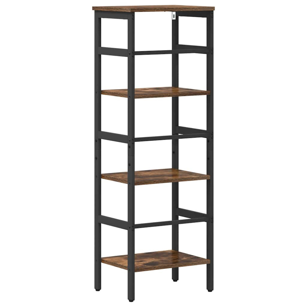 Produktbild för Hyllsystem Rökt ek 40 x 29,5 x 115 cm Konstruerat trä