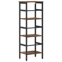 Produktbild för Hyllsystem Rökt ek 40 x 29,5 x 115 cm Konstruerat trä
