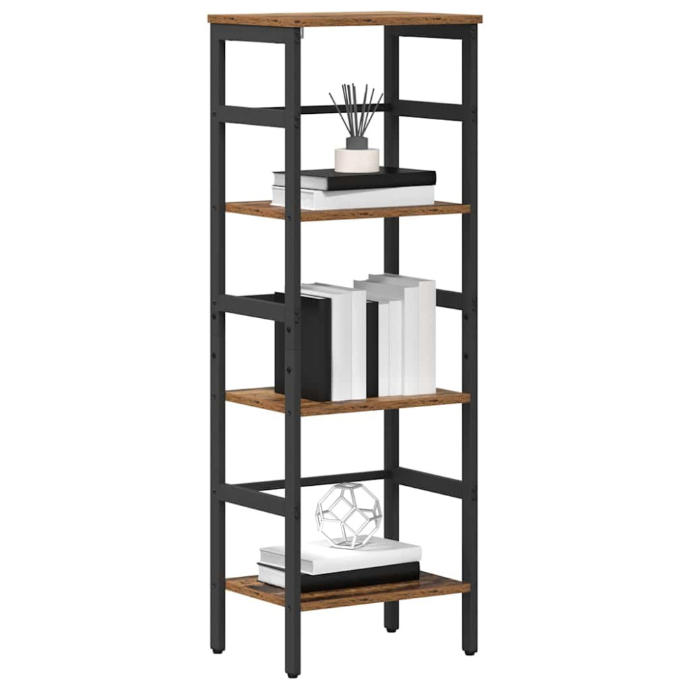 Produktbild för Hyllsystem Gammalt trä 40 x 29,5 x 115 cm Konstruerat trä