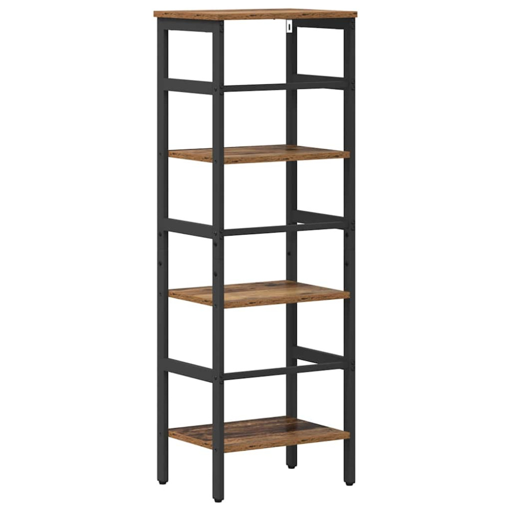 Produktbild för Hyllsystem Gammalt trä 40 x 29,5 x 115 cm Konstruerat trä