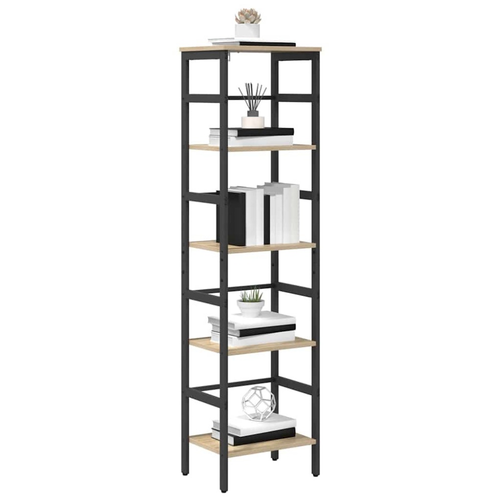 Produktbild för Hyllsystem Sonoma-ek 40 x 29,5 x 149 cm Konstruerat trä