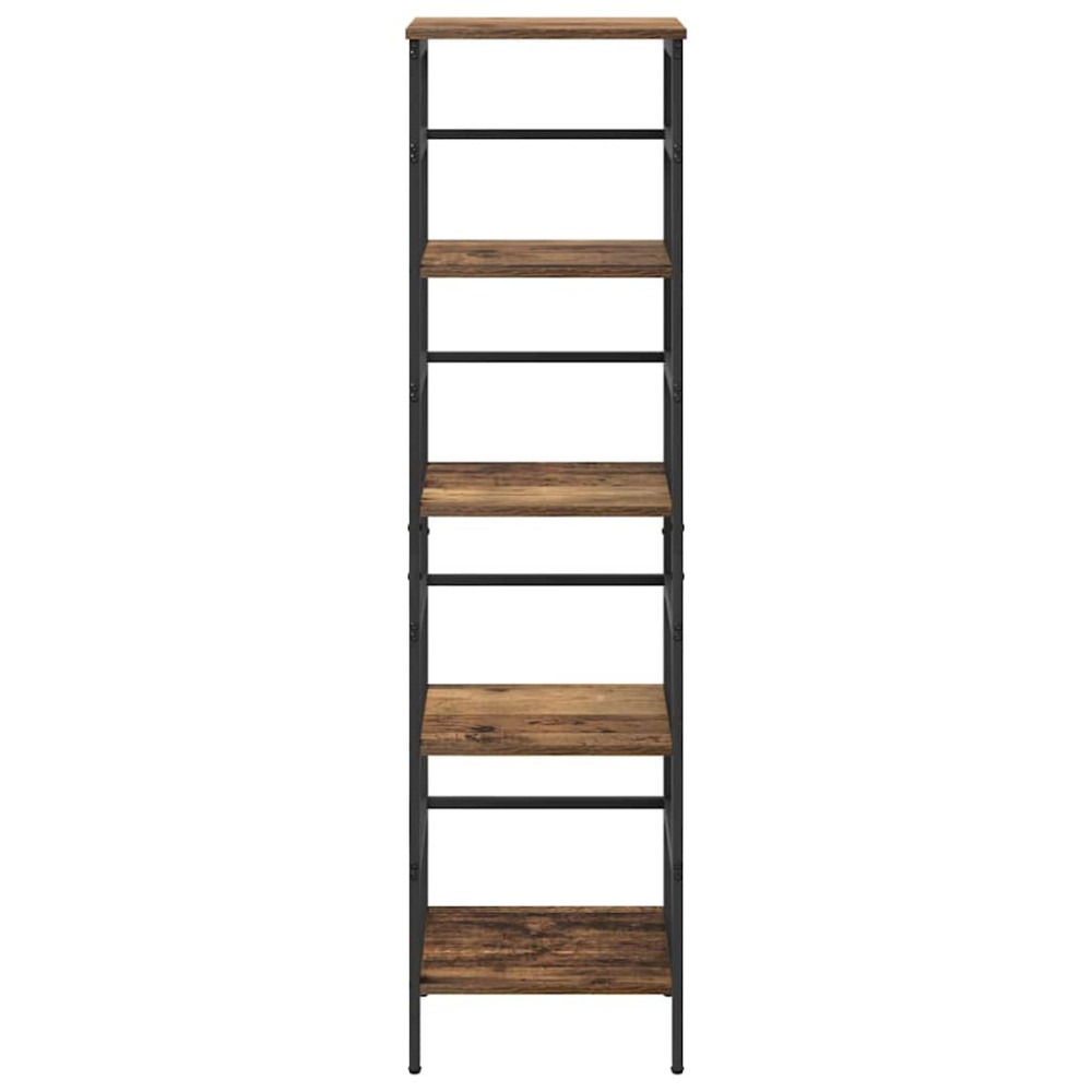 Produktbild för Hyllsystem Gammalt trä 40 x 29,5 x 149 cm Konstruerat trä