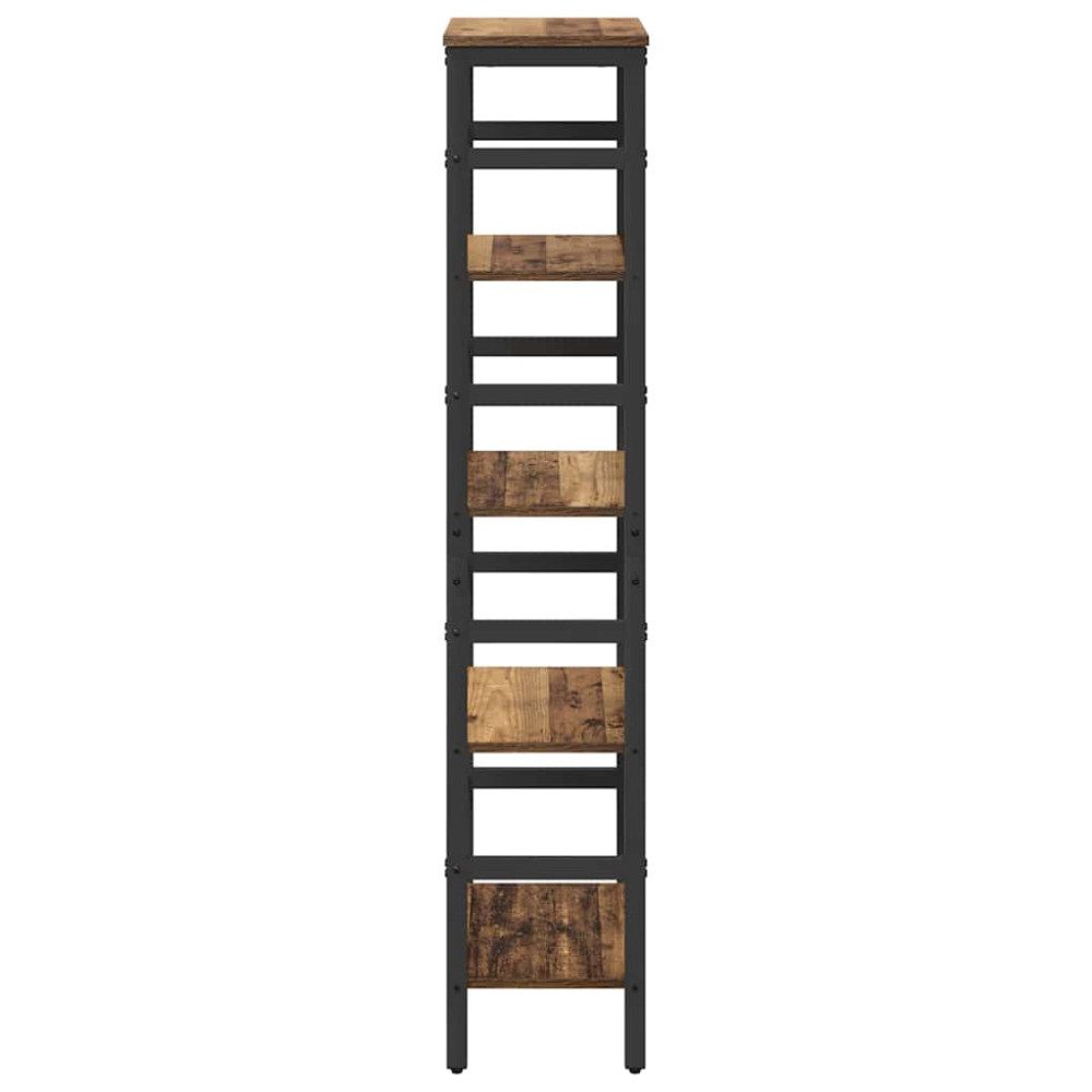 Produktbild för Hyllsystem Gammalt trä 40 x 29,5 x 149 cm Konstruerat trä