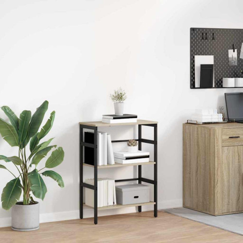 vidaXL Hyllsystem Sonoma-ek 60 x 29,5 x 81 cm Konstruerat trä