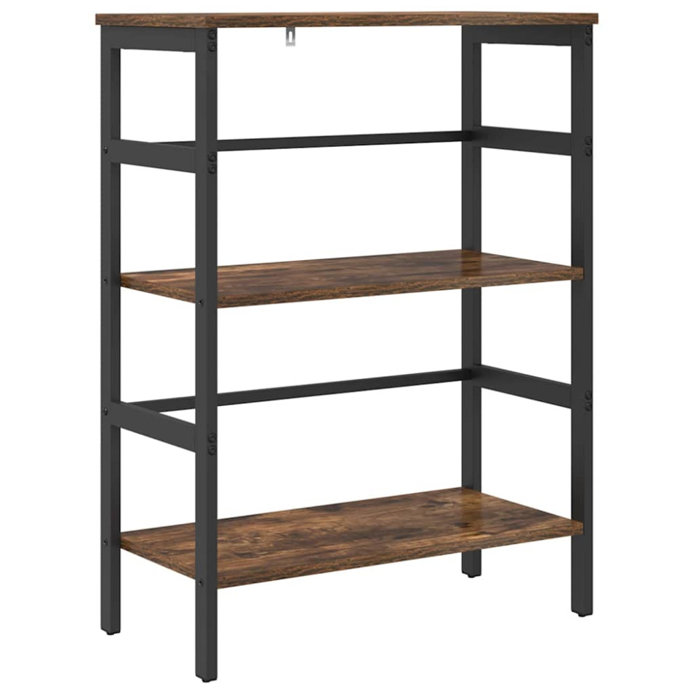 Produktbild för Hyllsystem Rökt ek 60 x 29,5 x 81 cm Konstruerat trä