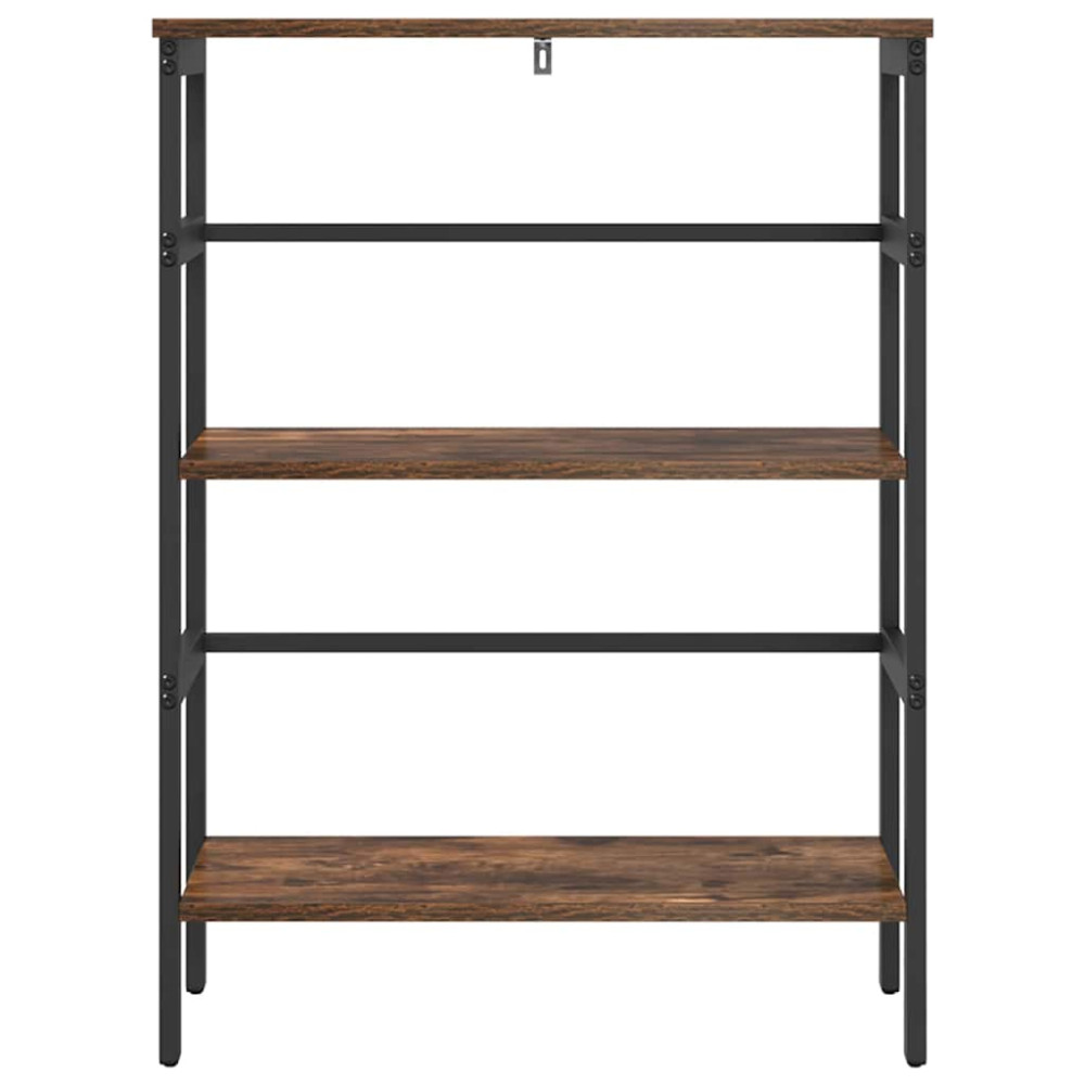 Produktbild för Hyllsystem Rökt ek 60 x 29,5 x 81 cm Konstruerat trä