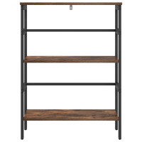 Produktbild för Hyllsystem Rökt ek 60 x 29,5 x 81 cm Konstruerat trä