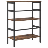Produktbild för Hyllsystem Rökt ek 60 x 29,5 x 81 cm Konstruerat trä
