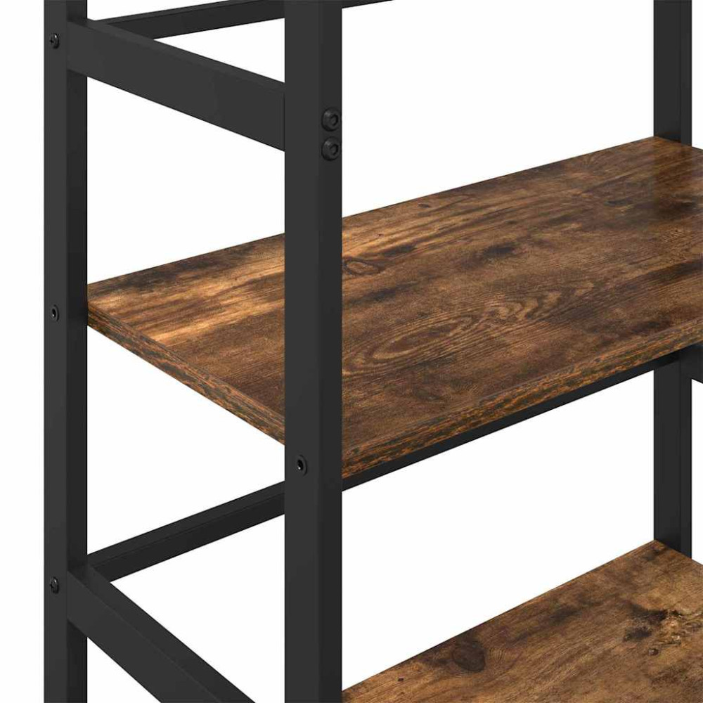 Produktbild för Hyllsystem Rökt ek 60 x 29,5 x 81 cm Konstruerat trä