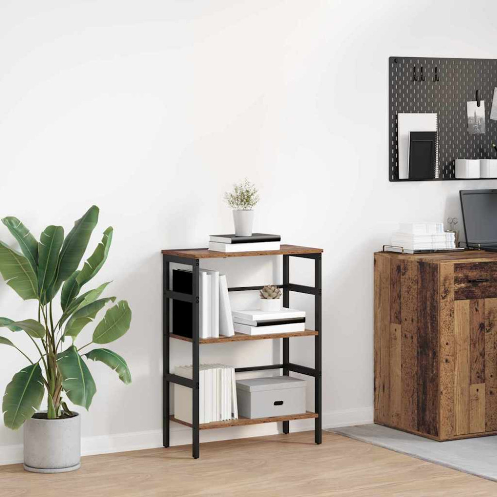 Produktbild för Hyllsystem Gammalt trä 60 x 29,5 x 81 cm Konstruerat trä