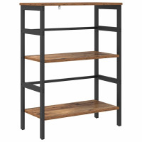Produktbild för Hyllsystem Gammalt trä 60 x 29,5 x 81 cm Konstruerat trä
