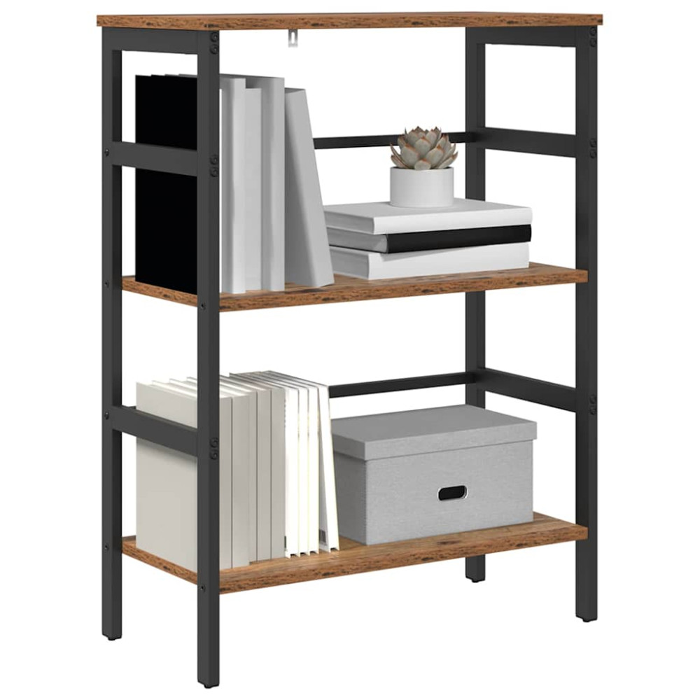 Produktbild för Hyllsystem Gammalt trä 60 x 29,5 x 81 cm Konstruerat trä