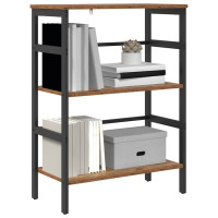 Produktbild för Hyllsystem Gammalt trä 60 x 29,5 x 81 cm Konstruerat trä
