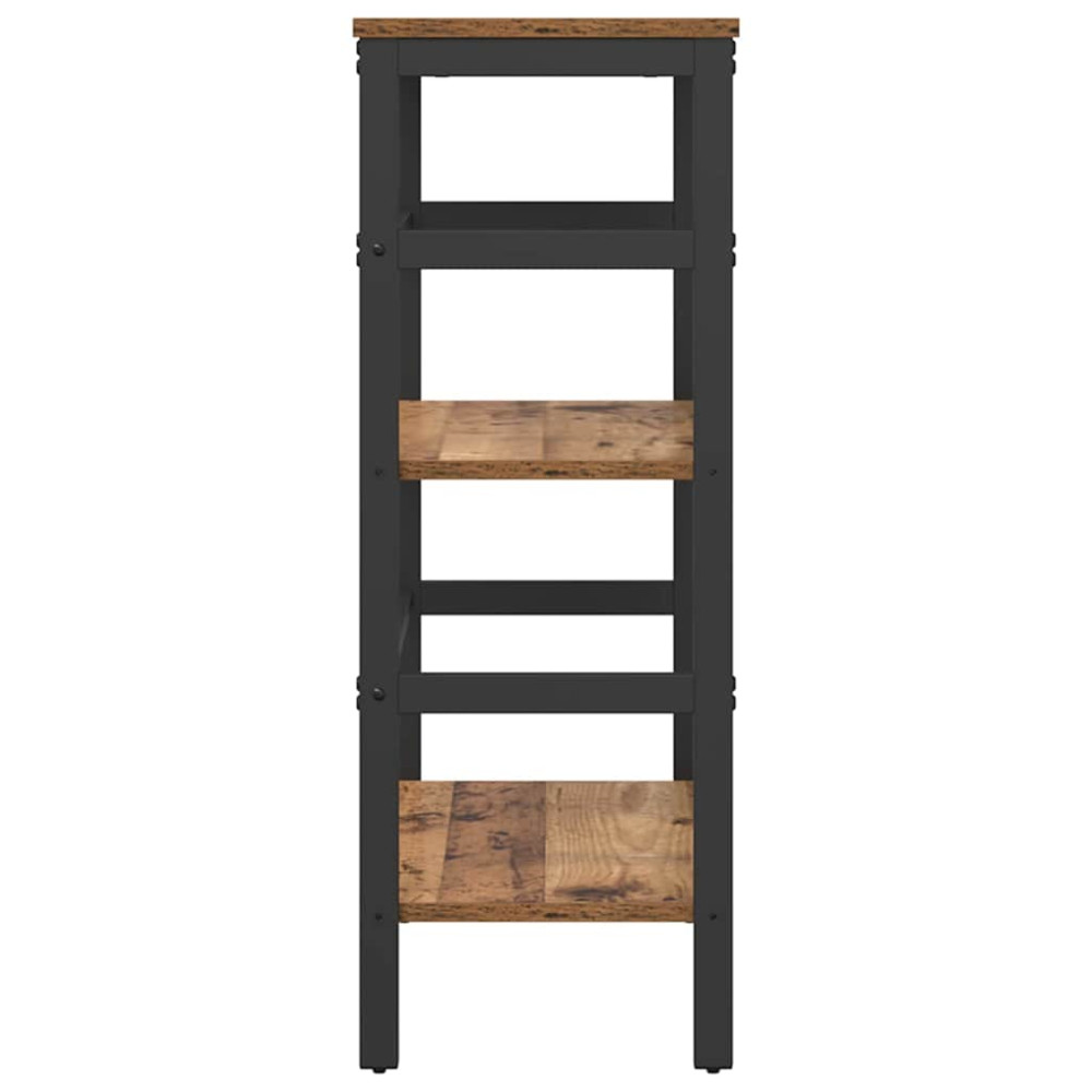 Produktbild för Hyllsystem Gammalt trä 60 x 29,5 x 81 cm Konstruerat trä