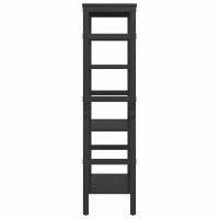 Produktbild för Hyllsystem Svart Ek 60 x 29,5 x 115 cm Konstruerat trä