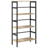 Produktbild för Hyllsystem Sonoma-ek 60 x 29,5 x 115 cm Konstruerat trä