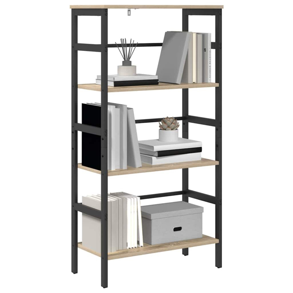 Produktbild för Hyllsystem Sonoma-ek 60 x 29,5 x 115 cm Konstruerat trä