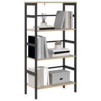 Produktbild för Hyllsystem Sonoma-ek 60 x 29,5 x 115 cm Konstruerat trä