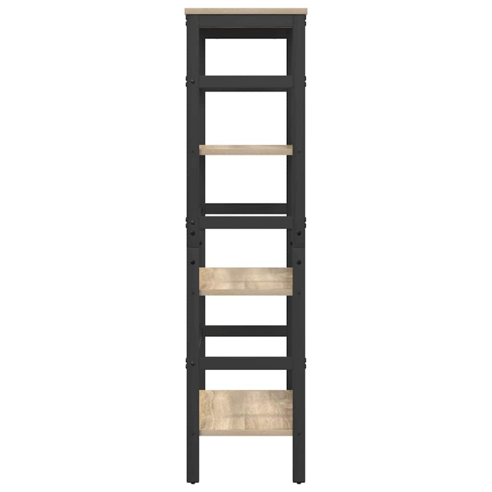 Produktbild för Hyllsystem Sonoma-ek 60 x 29,5 x 115 cm Konstruerat trä