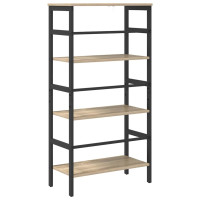 Produktbild för Hyllsystem Sonoma-ek 60 x 29,5 x 115 cm Konstruerat trä