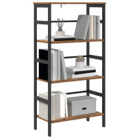 Produktbild för Hyllsystem Gammalt trä 60 x 29,5 x 115 cm Konstruerat trä