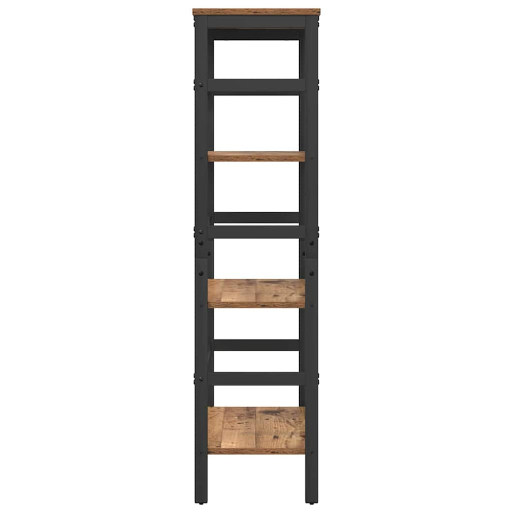 Produktbild för Hyllsystem Gammalt trä 60 x 29,5 x 115 cm Konstruerat trä