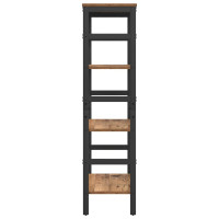 Produktbild för Hyllsystem Gammalt trä 60 x 29,5 x 115 cm Konstruerat trä